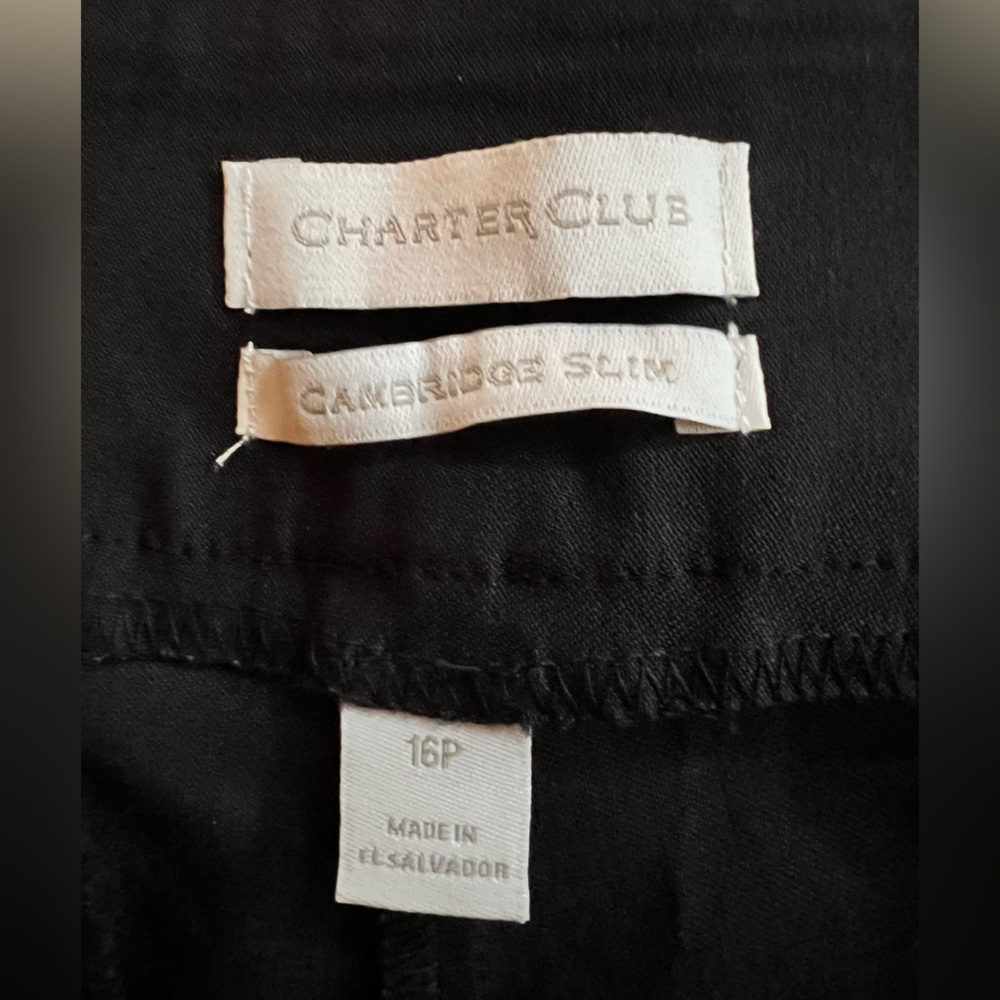 Navy pants/slacks. Charter Club. Size 16P